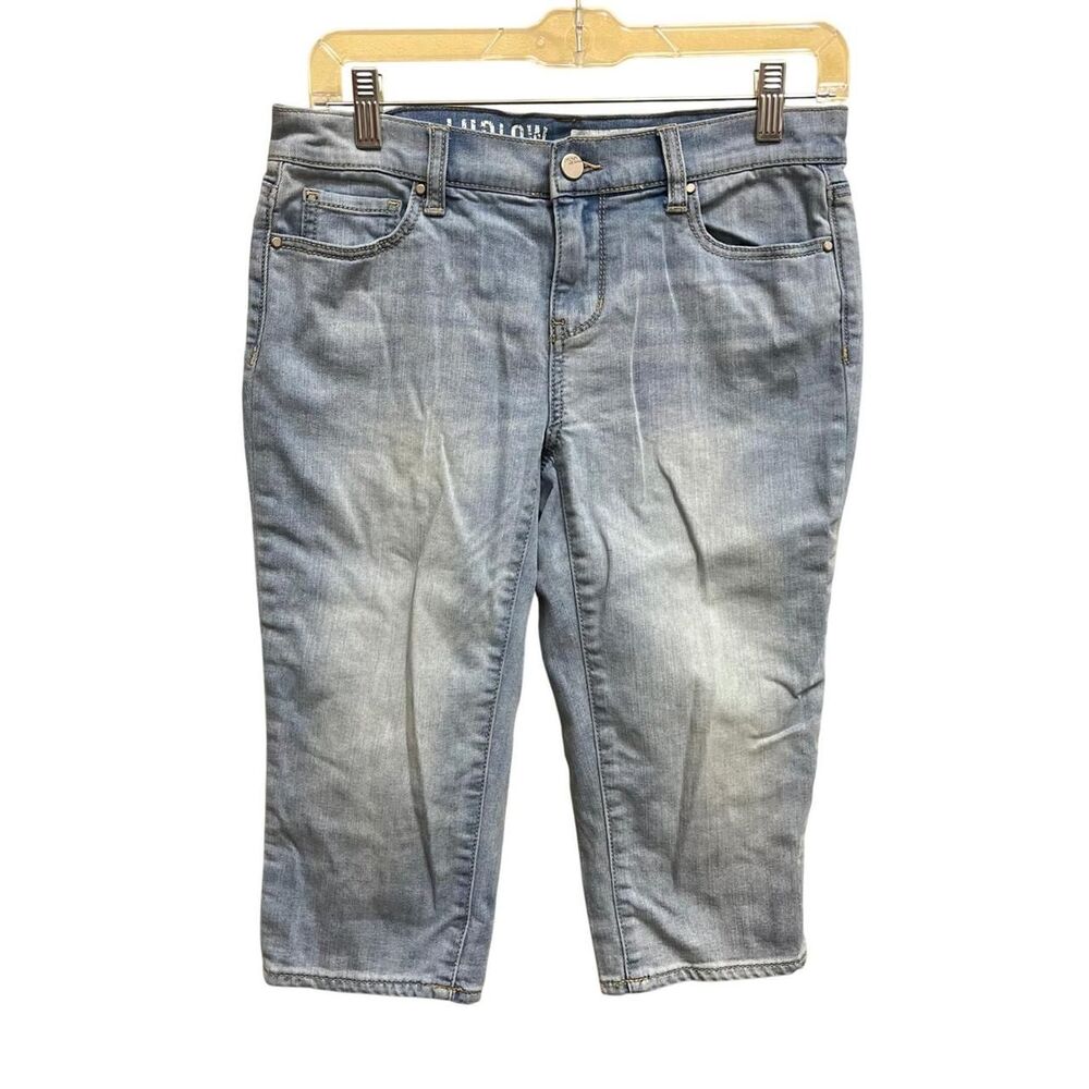 DKNY Jeans Ludlow Light Wash Blue Denim Capri Cropped Pants Women's Size 2